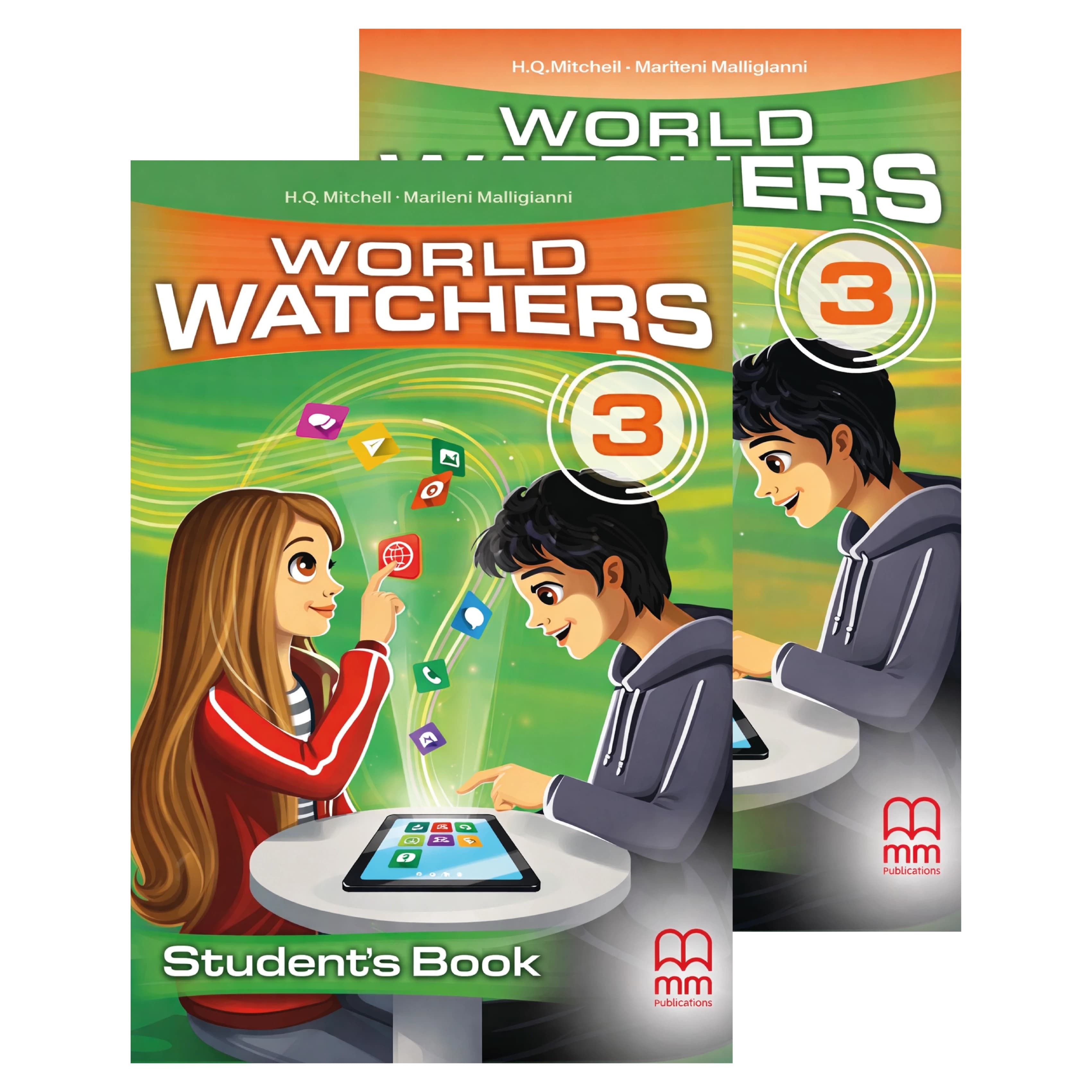 WORLD WATCHERS 3 STUDENT'S BOOK & WORKBOOK -3ER DE SECUNDARIA