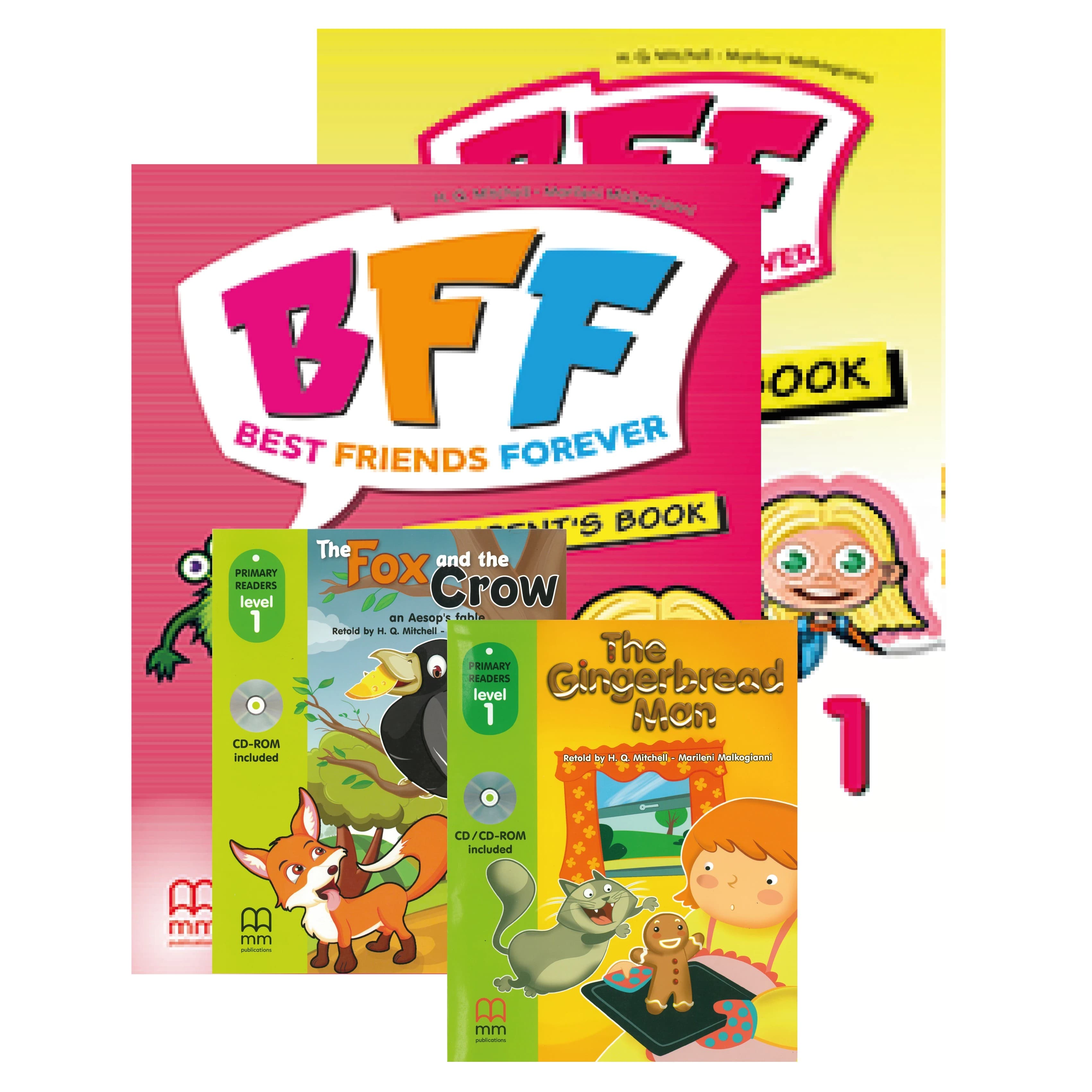 Pack BFF1 Student´s book + BFF1 Workbook + The fox and the crow + Gingerbread man