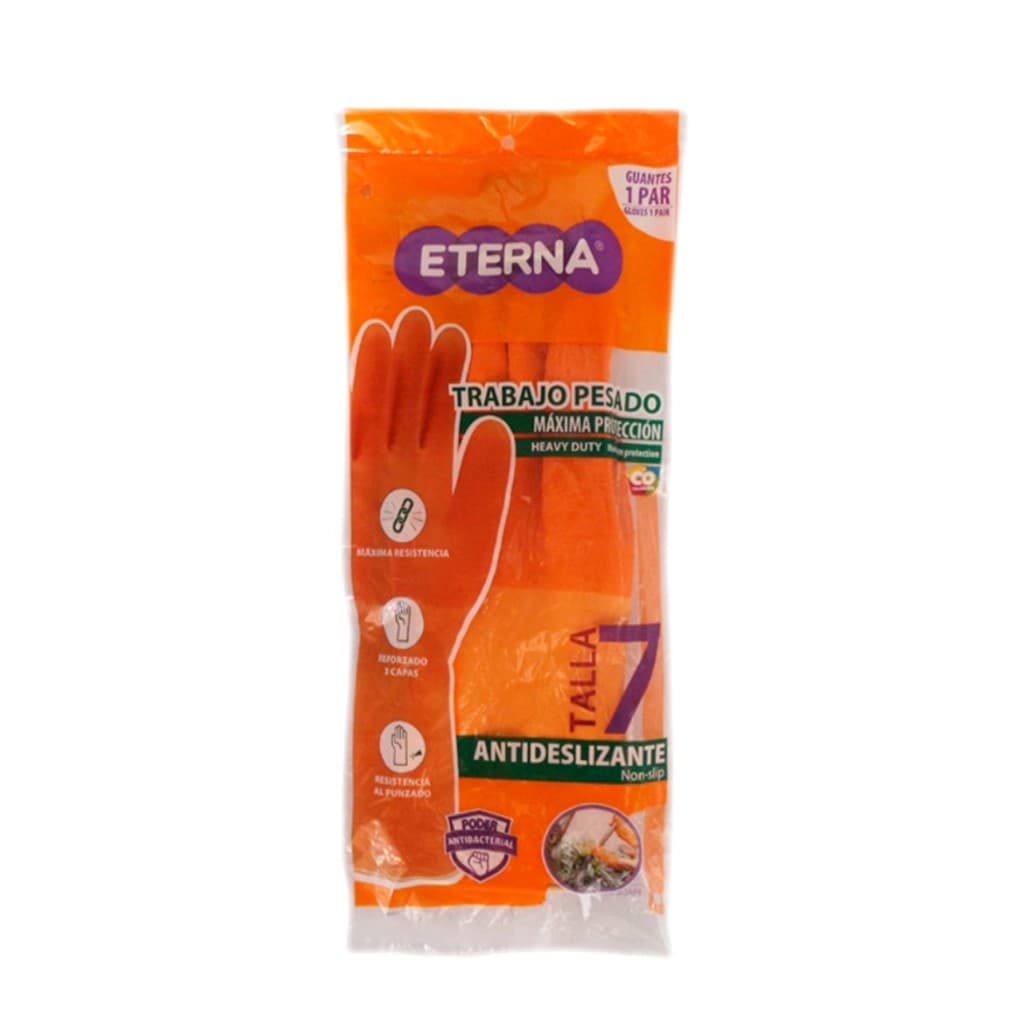 GUANTES ETERNA TRIPLE CAPA NARANJA
